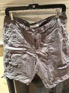 LOFT Woman’s Cargo Shorts in Light Gray